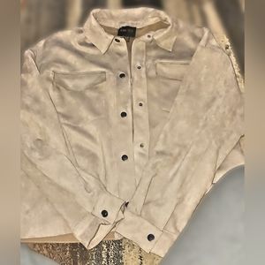 Truth by republic faux suede overcoat - tan